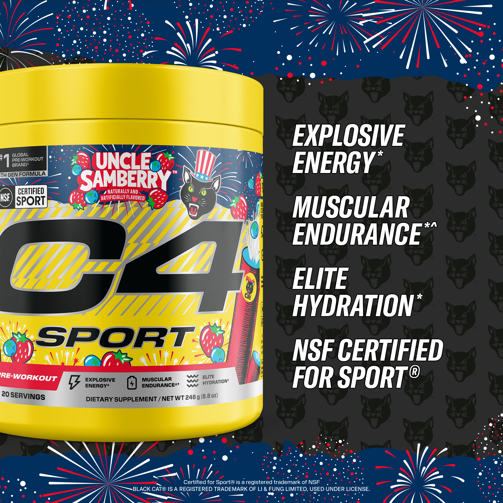 C4 Sport® Pre-Workout x Black Cat®