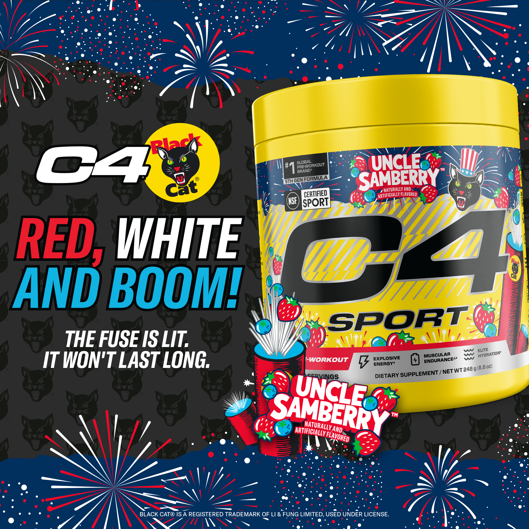 C4 Sport® Pre-Workout x Black Cat®