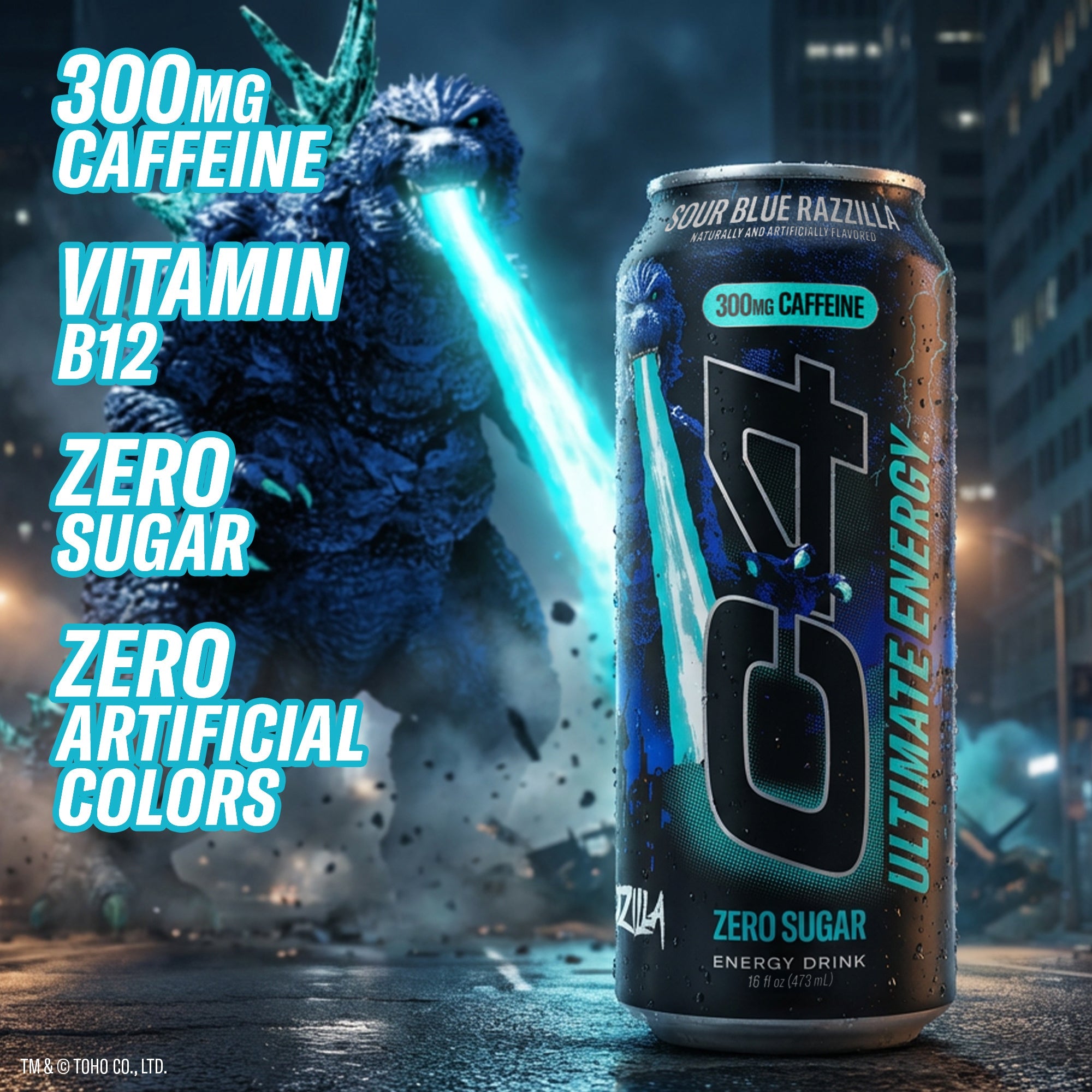 C4 Ultimate Energy® Carbonated x Godzilla