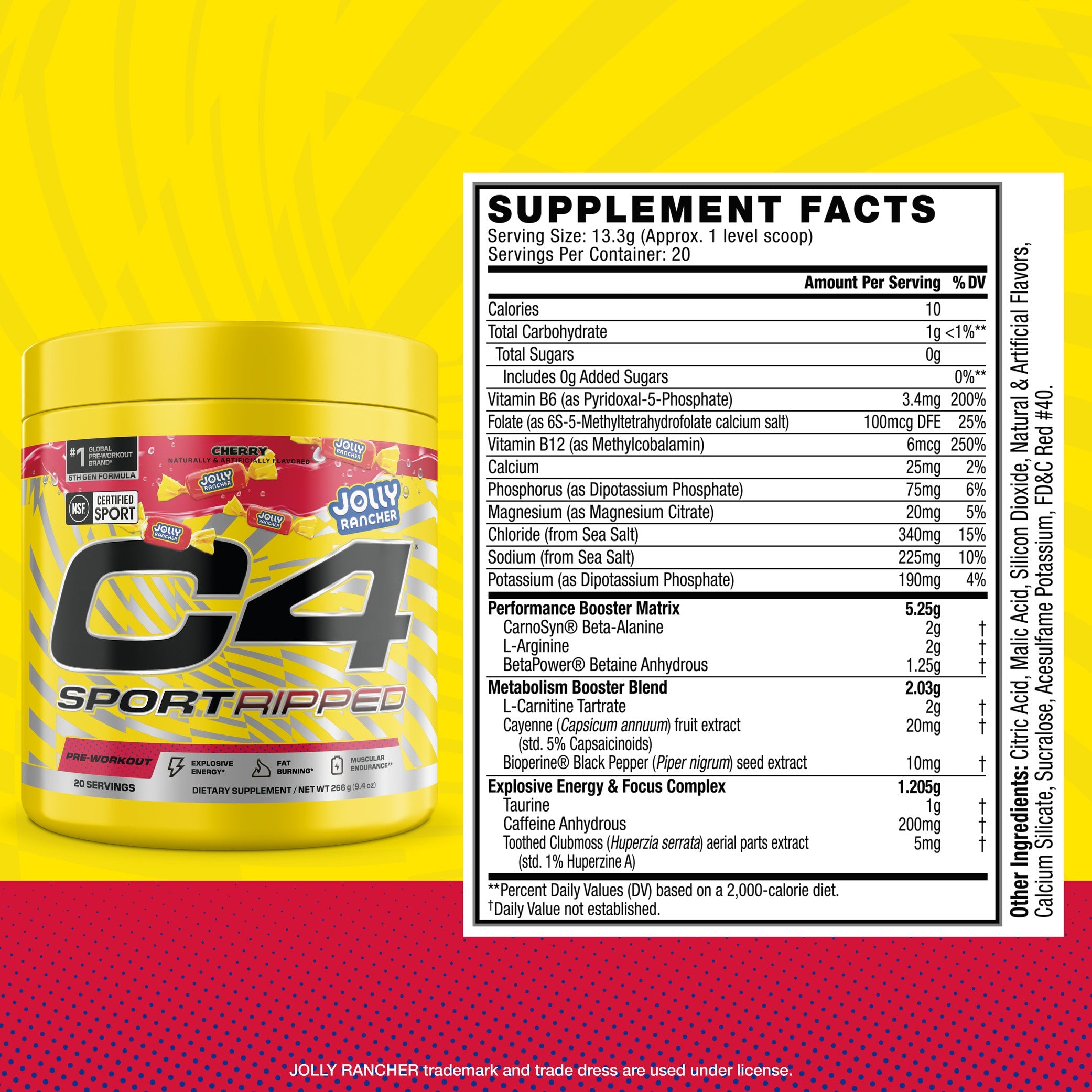 C4 Sport Ripped™ x JOLLY RANCHER Pre-Workout