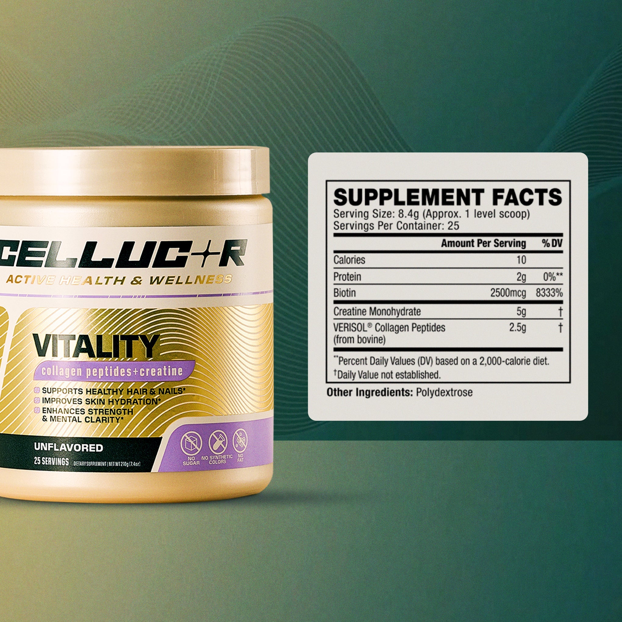 Cellucor® Vitality Creatine Powder with Collagen Peptides